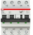 ABB DS203NC C16 A30 FI/LS-Schalter 6kA 3P+N Typ A, C 16, 30mA 6kA IEC/EN 61009,...