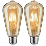 Paulmann 5066 Bundle 2xLED Lampen E27 6,5W wie 50W gold 2500K extra warmwei&szlig;es Licht