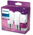 2er Pack PHILIPS E27 LED Lampen Classic matt 8,5W wie 75W 4000K neutralwei&szlig;es Licht