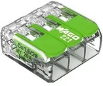 WAGO 221-423 Verbindungsklemme mit Hebeln 3-polig 0,14&ndash;4 mm2 transparent