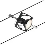 Paulmann 94435 Seilsystem Spot MacII f&uuml;r GU5,3 Schwarz matt/Chrom 12V DC