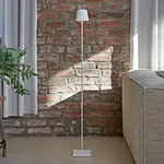 Sigor Akku-Stehleuchte Nuindie 1200mm schneewei&szlig; rund 2,2W FlexMood 2200K/2700K IP54