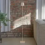 Sigor Akku-Stehleuchte Nuindie 1200mm d&uuml;nenbeige rund 2,2W FlexMood 2200K/2700K IP54