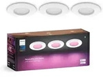 3er-Pack Philips Hue Slim Einbauleuchte, 90 mm, Wei&szlig; & Farbiges Licht, Bluetooth
