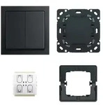 Busch-Jaeger 6716 UJ-885 Smart Switch Komplettset 4-fach Funk Zigbee schwarz matt