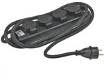 ChiliTec Gartensteckdosenleiste f&uuml;r Au&szlig;en, 4-fach IP44, H07RN-F 3G1,5mm2, Zuleitung