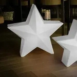 NOVA 60 Gro&szlig;er leuchtender Stern Wei&szlig; warmwei&szlig;es Licht 230V f&uuml;r Innen New...