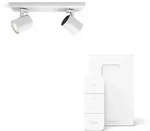 Philips Hue LED White Ambiance Runner - 2er Spot inkl. Dimmschalter wei&szlig; f&uuml;r