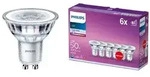 Aktion: Nur noch angezeigter Bestand verf&uuml;gbar: 6er-Set PHILIPS GU10 LED