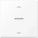 JUNG HOME Taster 1fach mit Pfeilsymbolen, schneewei&szlig; matt BT LS 17101 P WWM