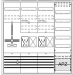 ABB STRIEBEL & JOHN BA47FH Komplettschrank, Aufputz, BKE-I, A47 2Z2R1S1V5A2