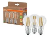 3er Set OSRAM E27 LED Lampe Classic klar 3,8W wie 60W warmwei&szlig;es Licht 2700K -
