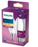 2er Set Philips E14 LED Classic Kerzenlampe 2,2W wie 25W Matt 2700K warmwei&szlig;es Licht