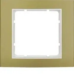 Berker 10113046 Rahmen 1fach B.3 gold/polarwei&szlig;