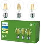 3er Set Philips LEDclassic Ultra Efficient A60 E27 4W wie 60W 640lm 2700K Klar
