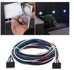 Paulmann 78422 LumiTiles Kabel Square Regenbogen/ Wei&szlig; 1,9m Schwarz Kunststoff