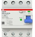ABB F204 B-25/0.3 FI-Schalter Typ B 4P, 25A, 300mA, 3kA, 4TE, allstromsensitiv,