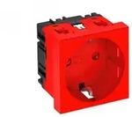 OBO Bettermann 6120014 STD-D0 SRO1 Steckdose 0&deg; 1fach Schutzkontakt signalrot RAL