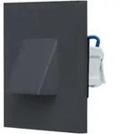 EVN LED Wandeinbau anthrazit IP44 1.8W 3000K Einbau&Oslash;55