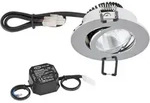 EVN LED Deckeneinbau rund schwenkbar chrom 6W 3000K DIMM