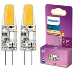 2er Set Philips LED G4 Kapsellampe 1,7W 2700K Warmwei&szlig; 200lm