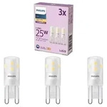 3er Set PHILIPS LED G9 1,9W = 25W 220lm 2700K warmwei&szlig;