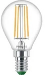 Besonders effiziente PHILIPS E14 LED Filament Tropfenlampe 2,3W = 40W 2700K