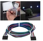 Paulmann 78421 LumiTiles Kabel Square Regenbogen/ Wei&szlig; 1,3m Schwarz Kunststoff