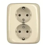Busch-Jaeger 202 EUJB-212 SCHUKO Doppelsteckdose volle Abdeckung