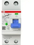 ABB F202 B-25/0.3 FI-Schalter Typ B 2P, 25A, 300mA, 3kA, 2TE, allstromsensitiv,