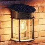 Philips ultra effiziente Solar Wandleuchte Geri in Schwarz mit Bewegungssensor IP44