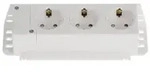 ABB STRIEBEL & JOHN ZE227 3-fach Steckdose, Steckdosent&ouml;pfe 120&deg; drehbar, 230V