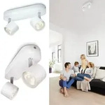 Philips myLiving LED Deckenstrahler Star 2-flammig dimmbar 1000lm in Wei&szlig; mit