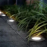 Philips myGarden LED Bodeneinbauspot Moss aus Edelstahl &uuml;berfahrbar