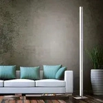 Elegant schlanke 170cm Helestra VENTA Stehleuchte aus Aluminium in Nickel matt