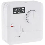 ChiliTec Raumtemperatur-Regler Thermostat "RT-55" 7A, wei&szlig;es LED-Display, 5-30&deg;C,