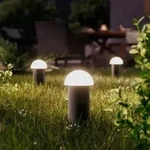 Philips 3er-Set Outdoor GardenLink Niedervolt-Sockelleuchtein schwarz IP67 wasserfest