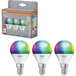 3er-Pack OSRAM E14 SMART+ MATTER Classic P40 LED-Lampe Multicolor 4,9W...