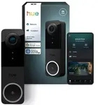 Philips Hue Secure Kabelgebundene Video-T&uuml;rklingel Schwarz/Wei&szlig; &ndash; 2K QHD, 180&deg;