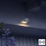 OSRAM Au&szlig;enwandleuchte Door LED Down Wei&szlig; Sensor IP54 - Leuchte mit