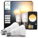 2er Set Philips Hue White E27 LED Lampen 8,1W wie 75W warmwei&szlig;es bis kaltwei&szlig;es