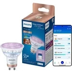 PHILIPS WiZ Smart LED GU10 4,7W wie 50W 345lm RGB+CCT 2200&ndash;6500K 36&deg; dimmbar WLAN