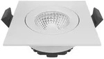 Sigor Einbauleuchte 68 Diled Eckig 6W 370lm 2700K wei&szlig; 36&deg; dimmbar und mit...