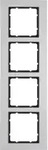 Berker 10146904 Rahmen 4fach B.7 Alu/anthrazit