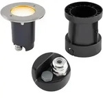 Dimmbarer schwenkbarer LED Fassadenstrahler rund IP67 5W 3000K EVN parkplatztaugliche