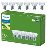 6er Set Philips LED GU10 Spot 2,1W 2700K Warmwei&szlig; 36&deg; &ndash; energieeffizienter...