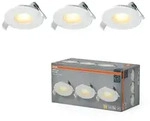 3er Set OSRAM Spot Set Recess 4,9W 827 120&deg; Wei&szlig; LED Einbaustrahler -