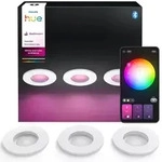 3er-Pack Philips Hue White & Color Ambiance 1er Xamento Einbauspot in wei&szlig; IP44 -