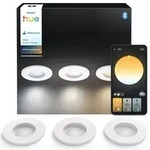 3er Set Philips Hue White Ambiance LED Einbauleuchte Adore in Wei&szlig; Bluetooth &