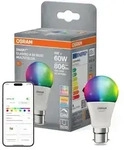 OSRAM B22D SMART+ MATTER Classic A60 LED-Lampe 9W Wie 60W Multicolor 2700-6500K...